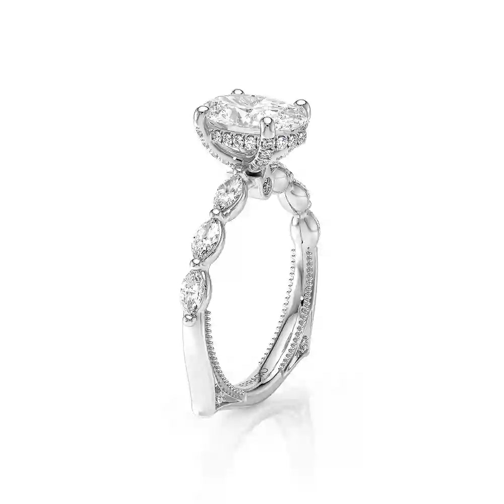 Verragio Vanguard 14k Gold Oval Diamond Euroshank Engagement Ring