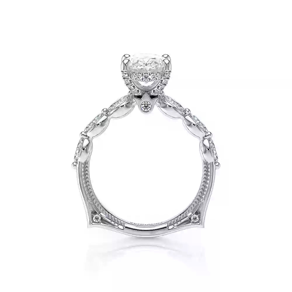 Verragio Vanguard 14k Gold Oval Diamond Euroshank Engagement Ring
