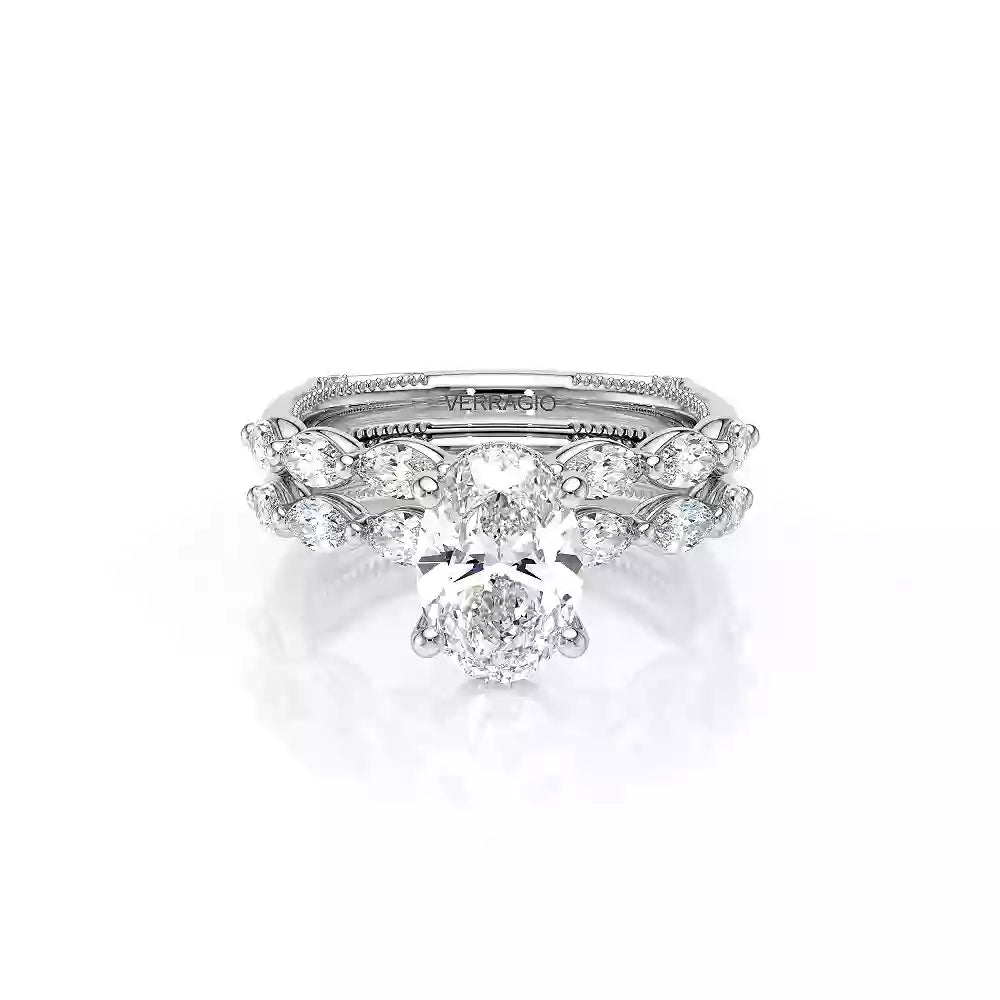 Verragio Vanguard 14k Gold Oval Diamond Euroshank Engagement Ring