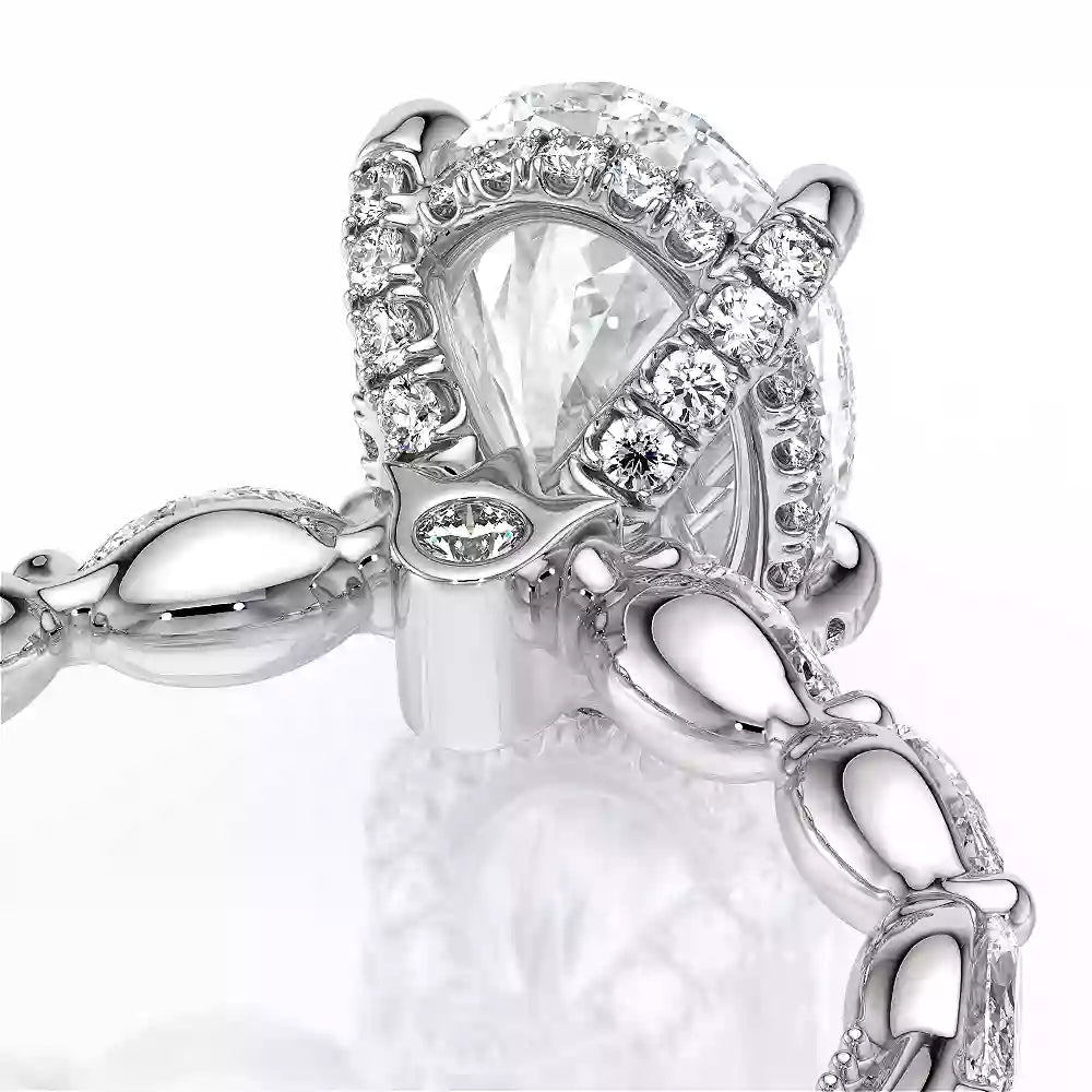 Verragio Vanguard 14k Gold Oval Diamond Euroshank Engagement Ring