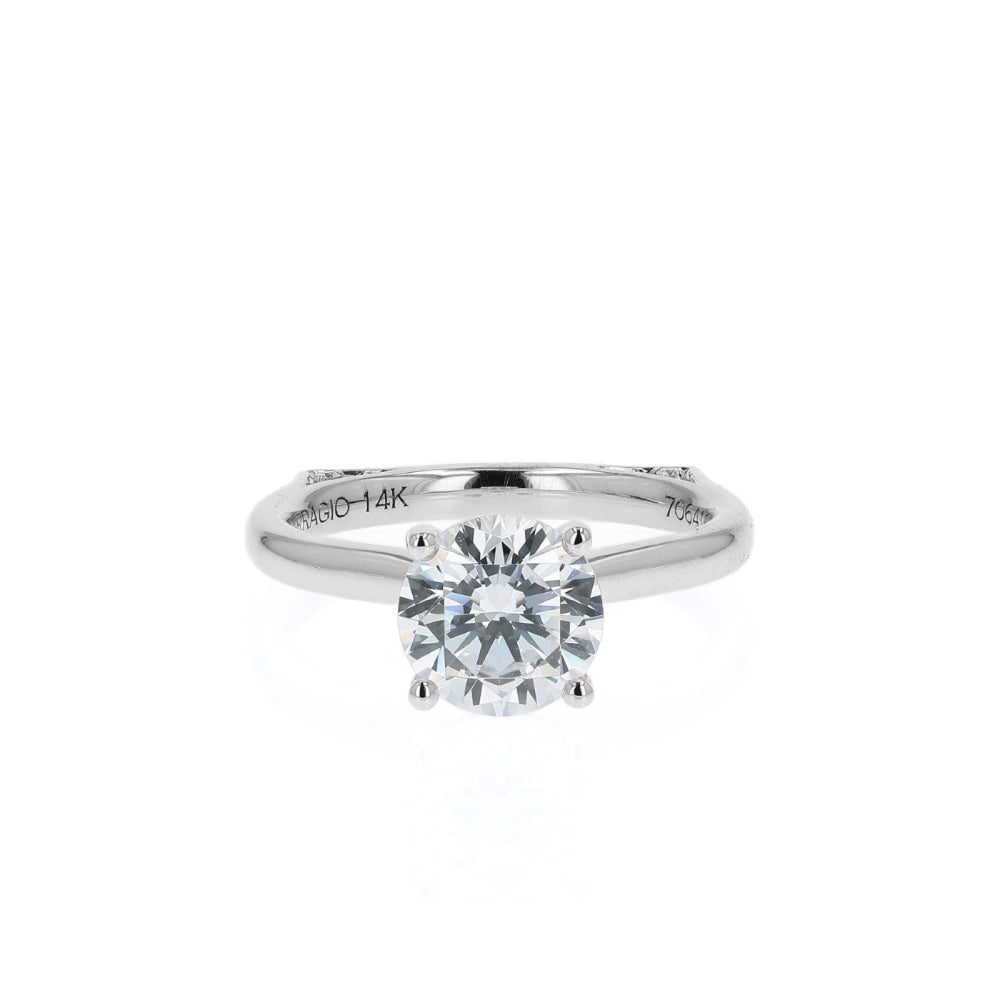 Verragio Vanguard 14k Gold Euroshank Round Diamond Solitaire Engagement Ring