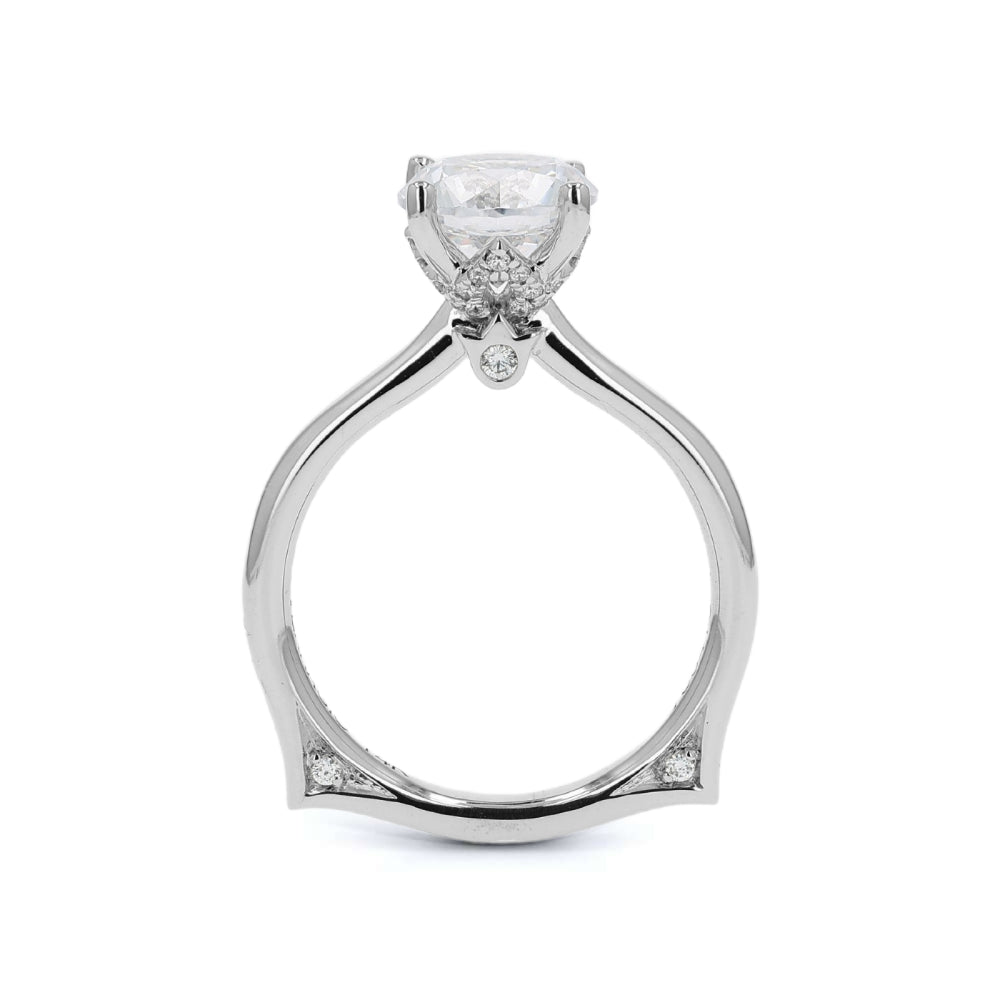 Verragio Vanguard 14k Gold Euroshank Round Diamond Solitaire Engagement Ring