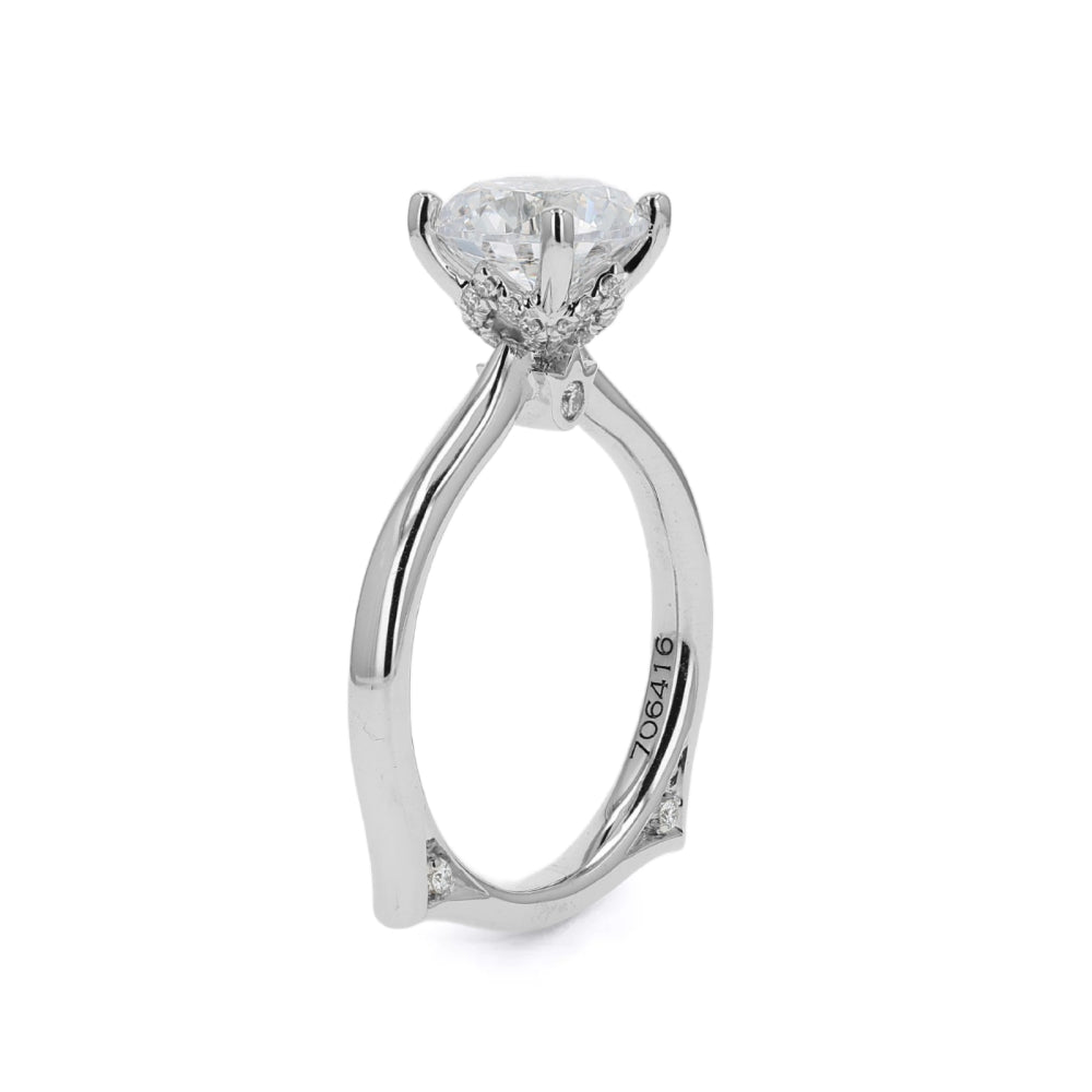 Verragio Vanguard 14k Gold Euroshank Round Diamond Solitaire Engagement Ring