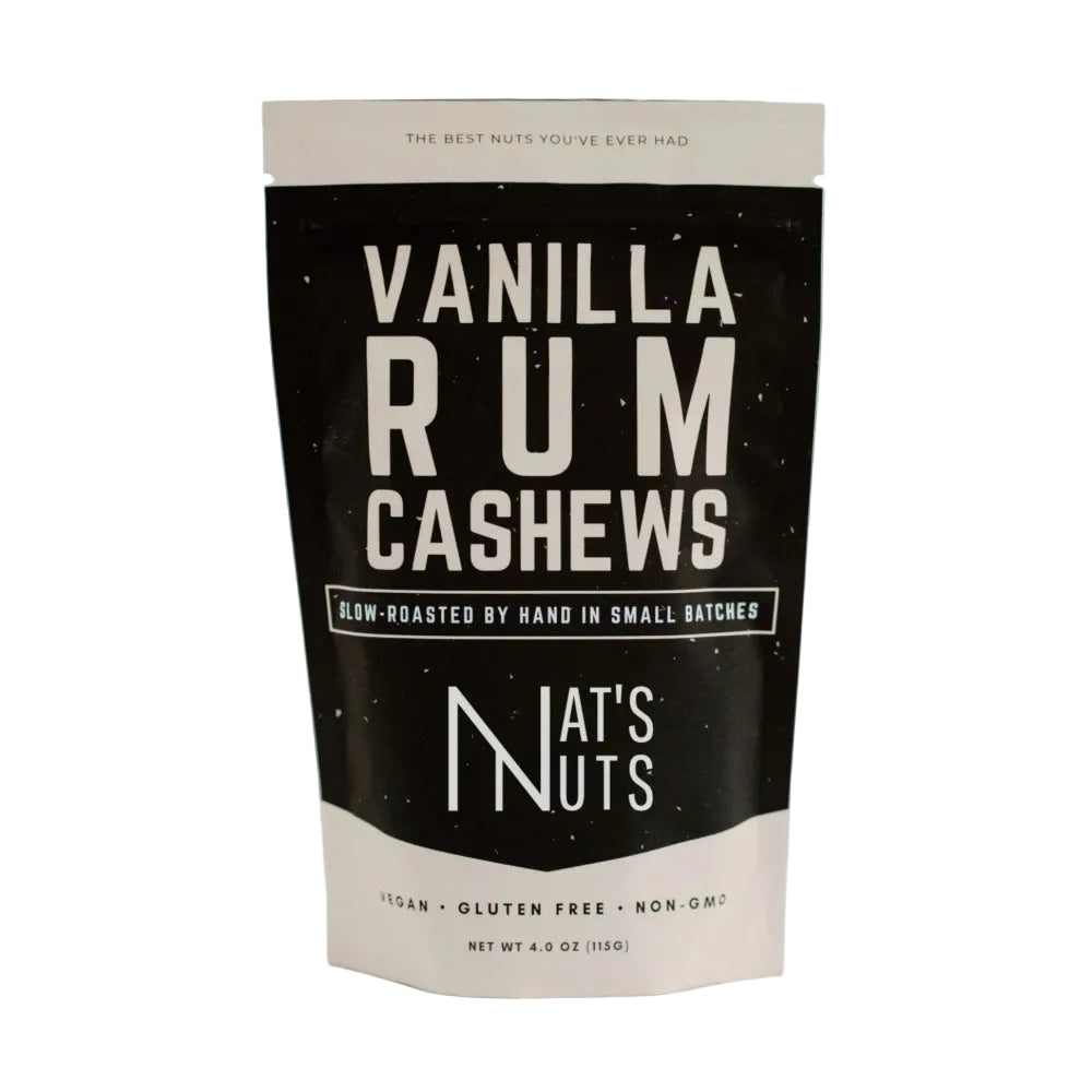 Nat's Nuts Vanilla Rum Cashews - 4oz