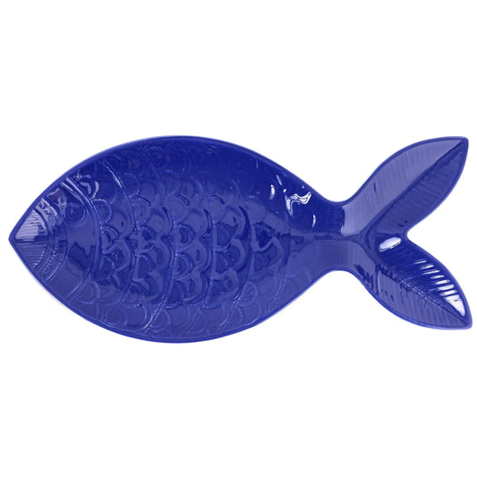 Vietri Santorini Large Figural Fish Platter