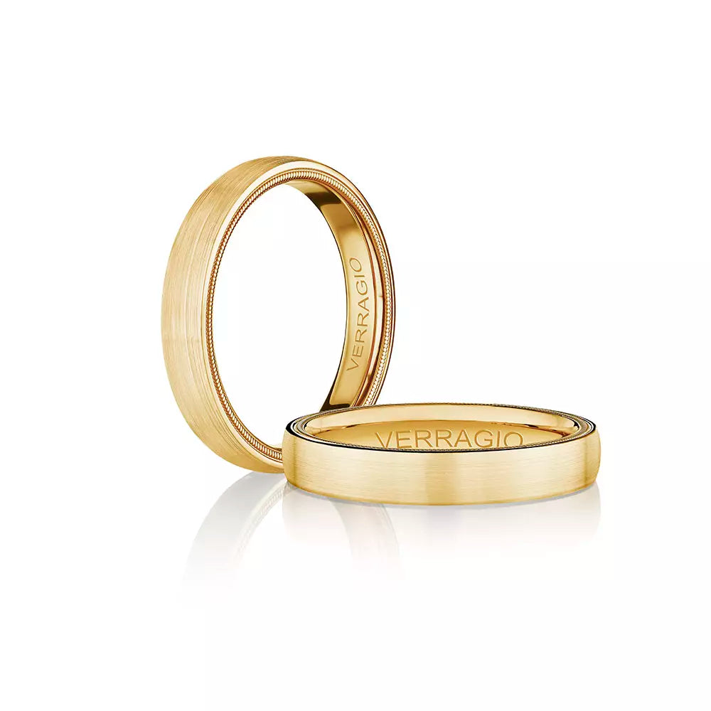 Verragio Men's 14k Gold 4mm Wedding Band