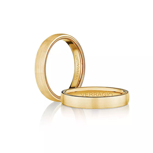 Verragio Men's 14k Gold 4mm Wedding Band