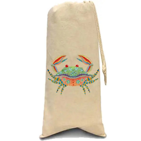 Boho Crab Wine Bag