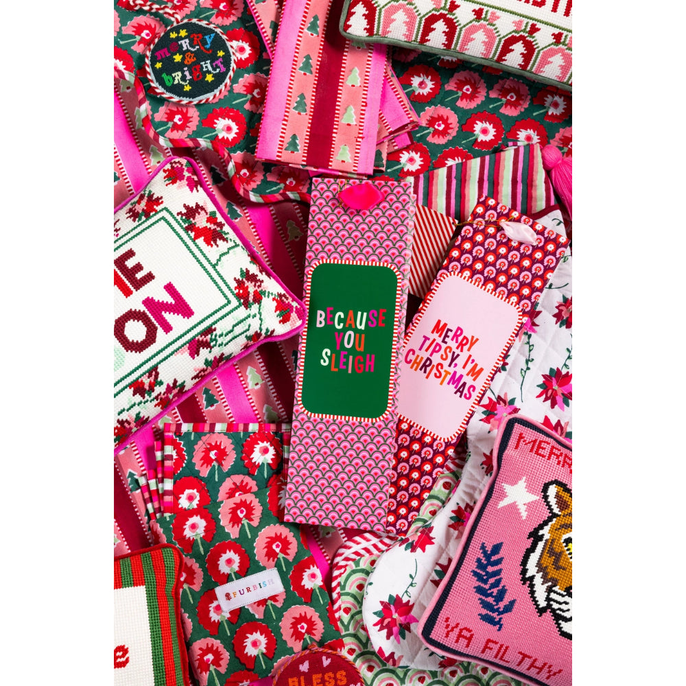 Furbish Studio Holiday Wine Bag