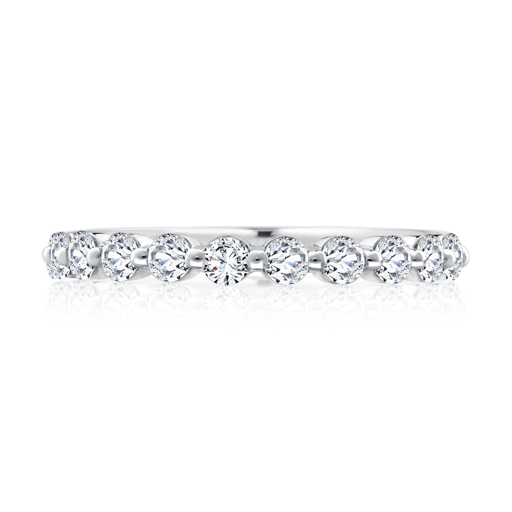 Diamond ring with a white background