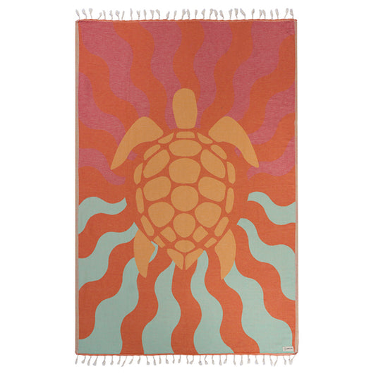 Sand Cloud Sunset Turtle Large Beach Towel