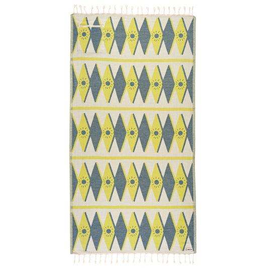 Sand Cloud Tartan With Zip Pocket Beach Towel