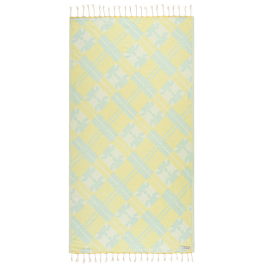 Sand Cloud Turtle Plaid Towel
