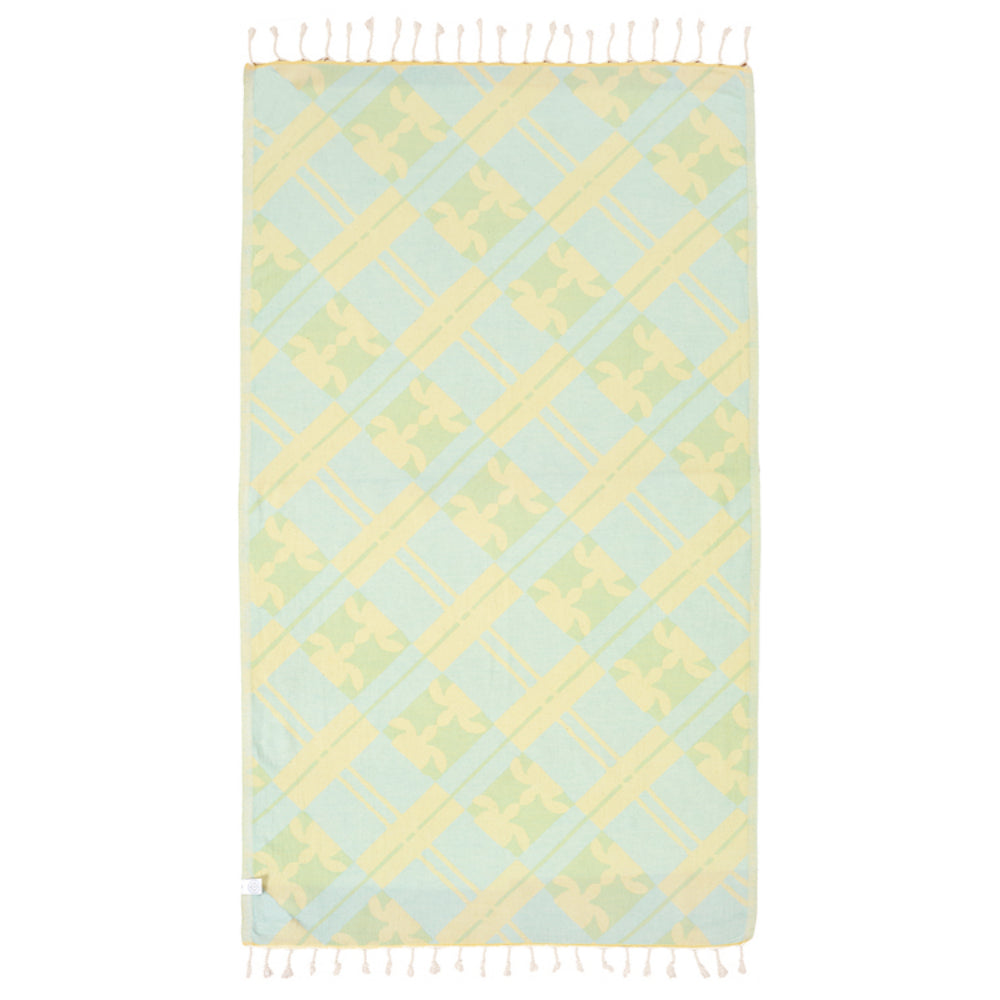 Sand Cloud Turtle Plaid Towel