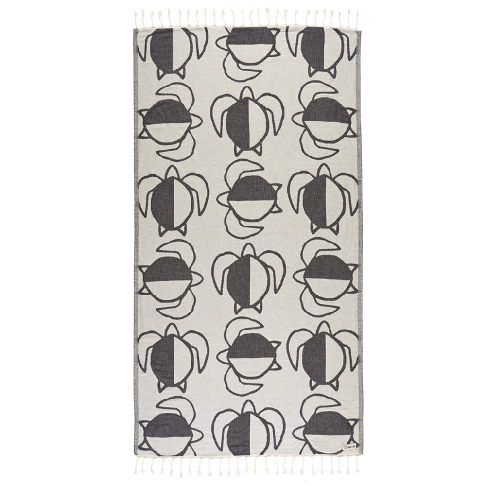 Sand Cloud Turtle Checkers Beach Towel