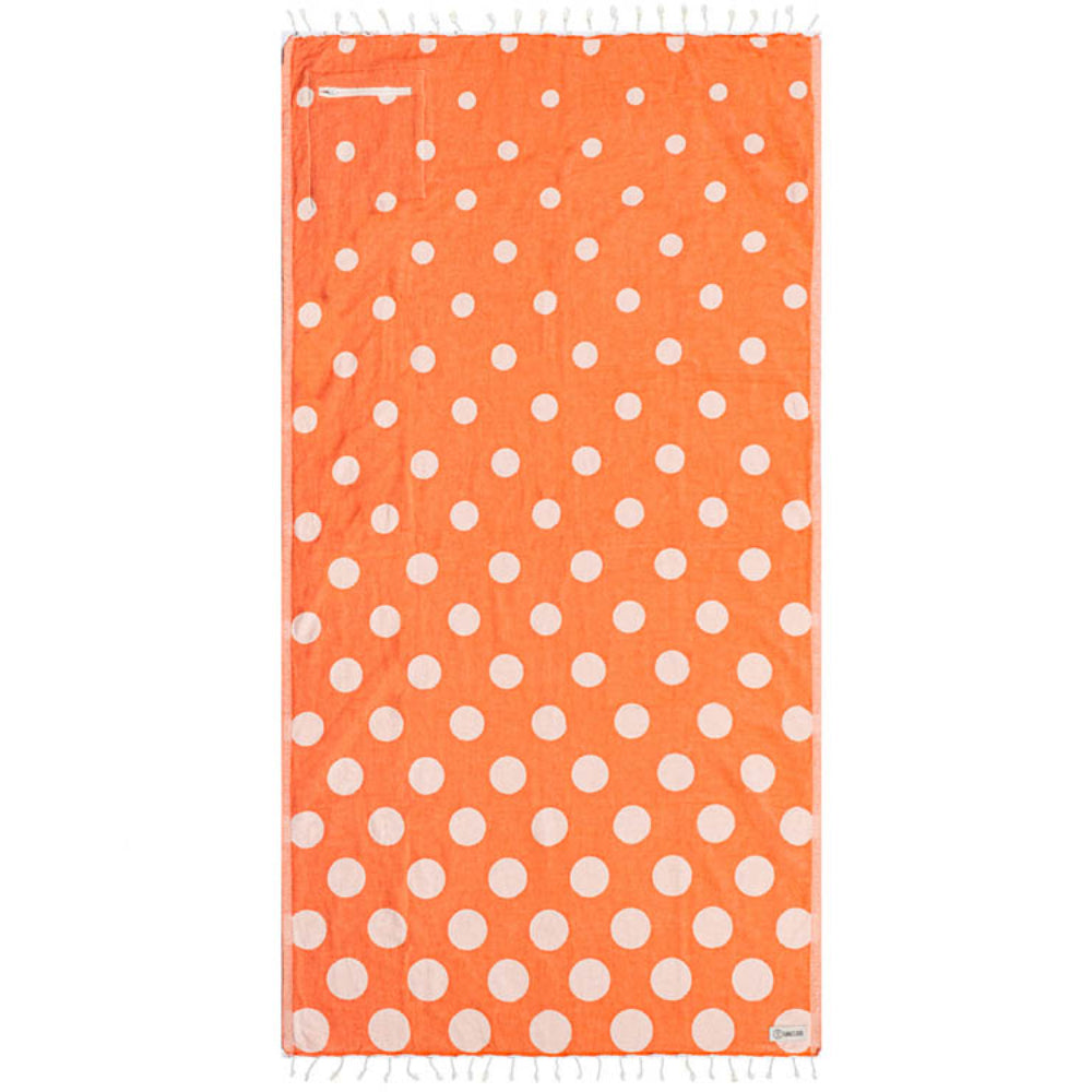 Sand Cloud Polka Dots Beach Towel With Zip Pocket