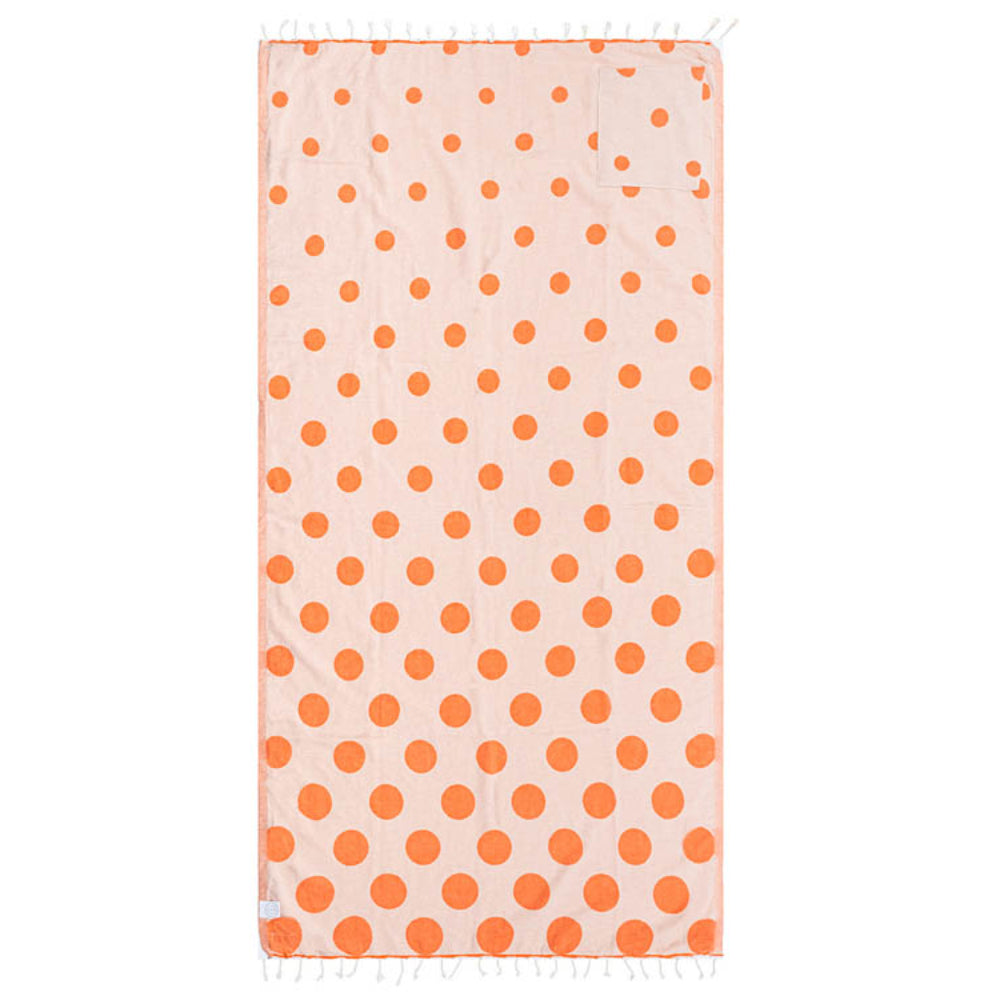 Sand Cloud Polka Dots Beach Towel With Zip Pocket