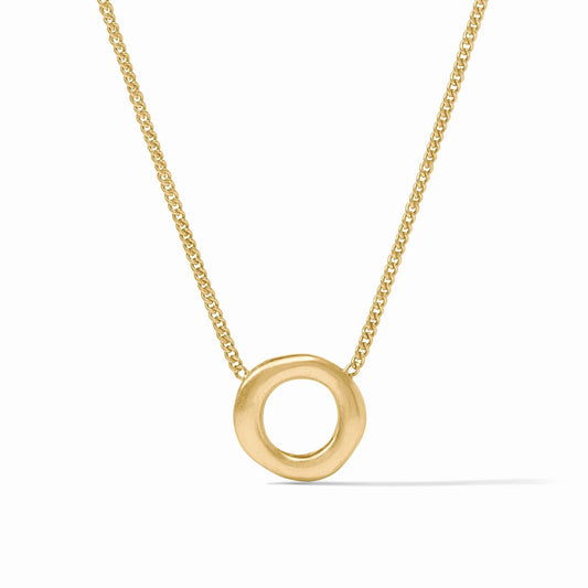 Julie Vos Wave Circle Delicate Necklace