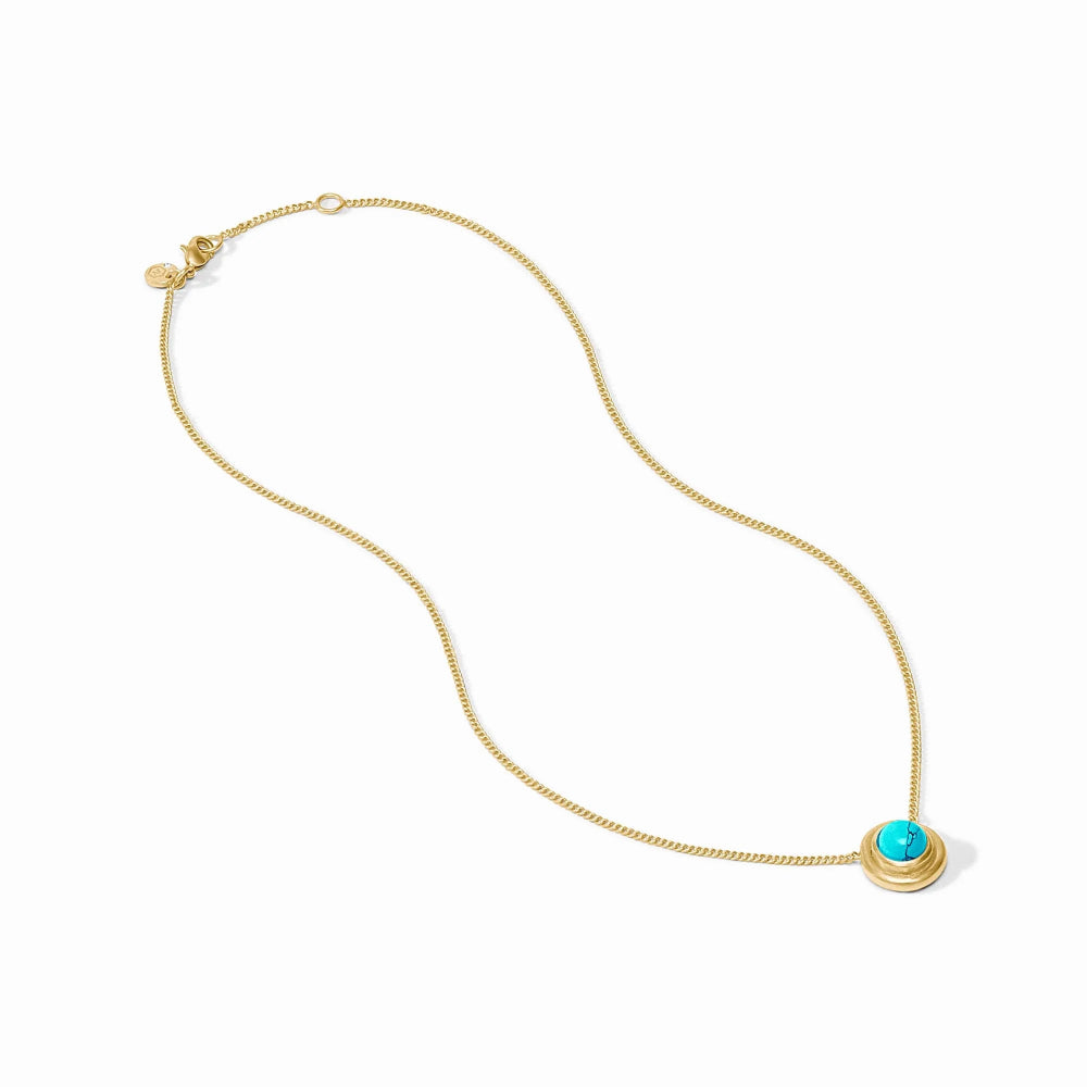 Julie Vos Wave Stone Delicate Necklace