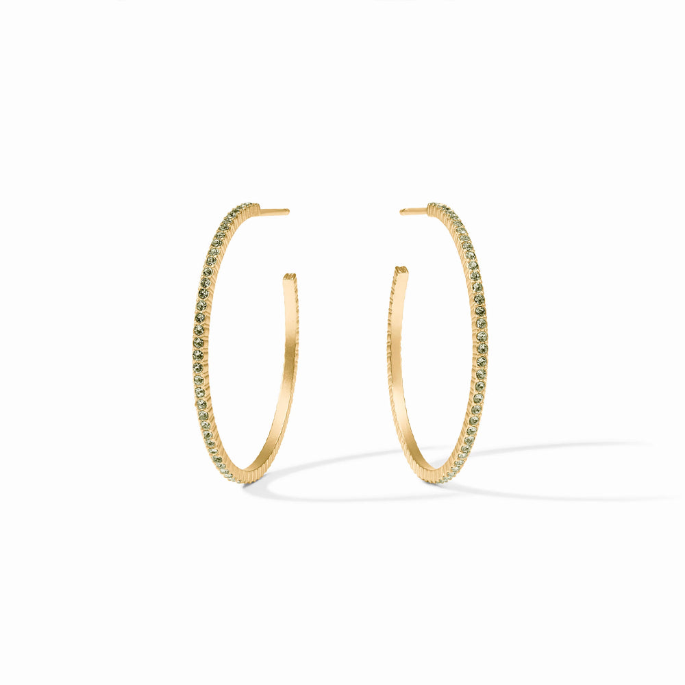 Julie Vos Windsor Hoop - Peridot Green
