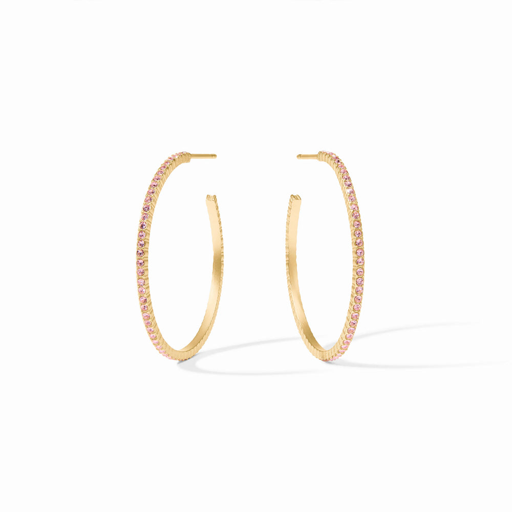 Julie Vos Windsor Hoop - Pink Champagne