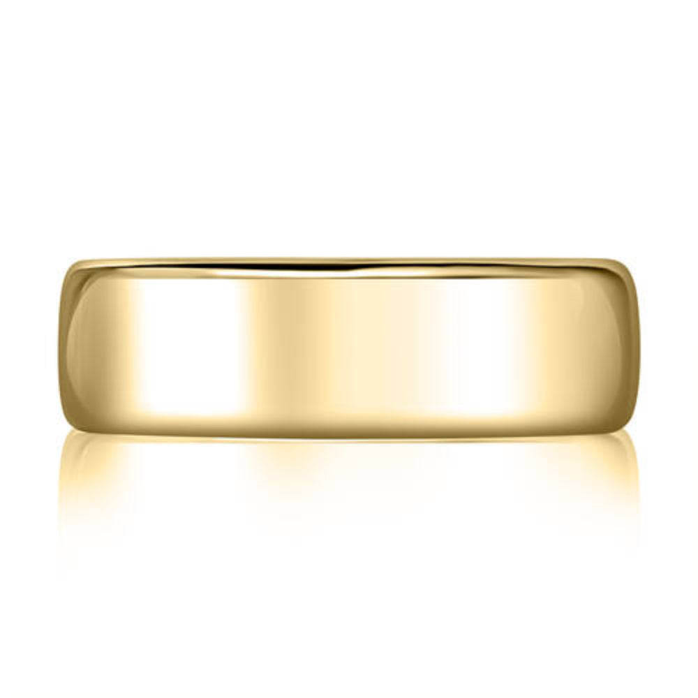 A. Jaffe Men's 14k 7mm High Polish Domed Wedding Band