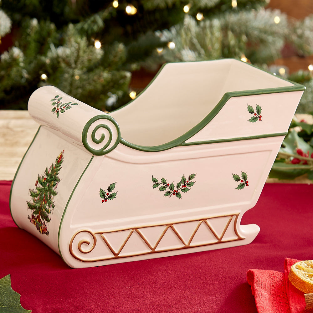 Spode Christmas Tree Figural Sleigh - Thumbnail 4