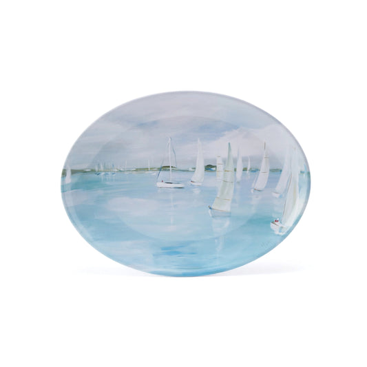 Kim Hovell Melamine Platter - Port Tack