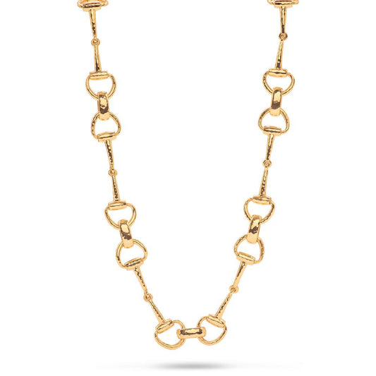 Capucine de Wulf Equestrian Snaffle Bit Chain Necklace in Gold - 20"