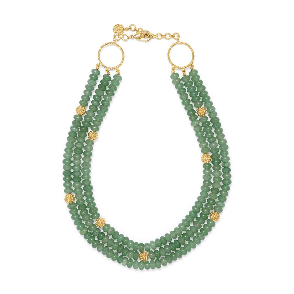 Capucine De Wulf Berry & Bead Triple Strand Necklace