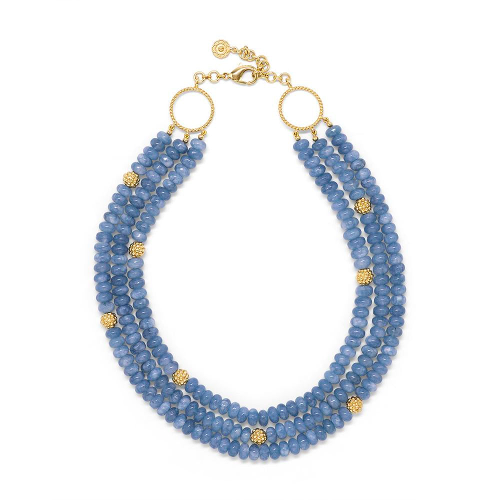 Capucine De Wulf Berry & Bead Triple Strand Necklace