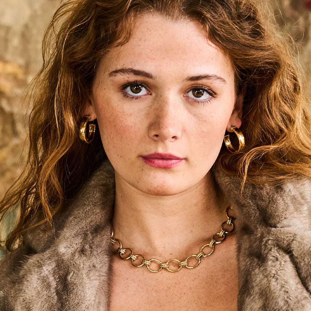 Capucine De Wulf Cleopatra Grande Link Necklace - Gold