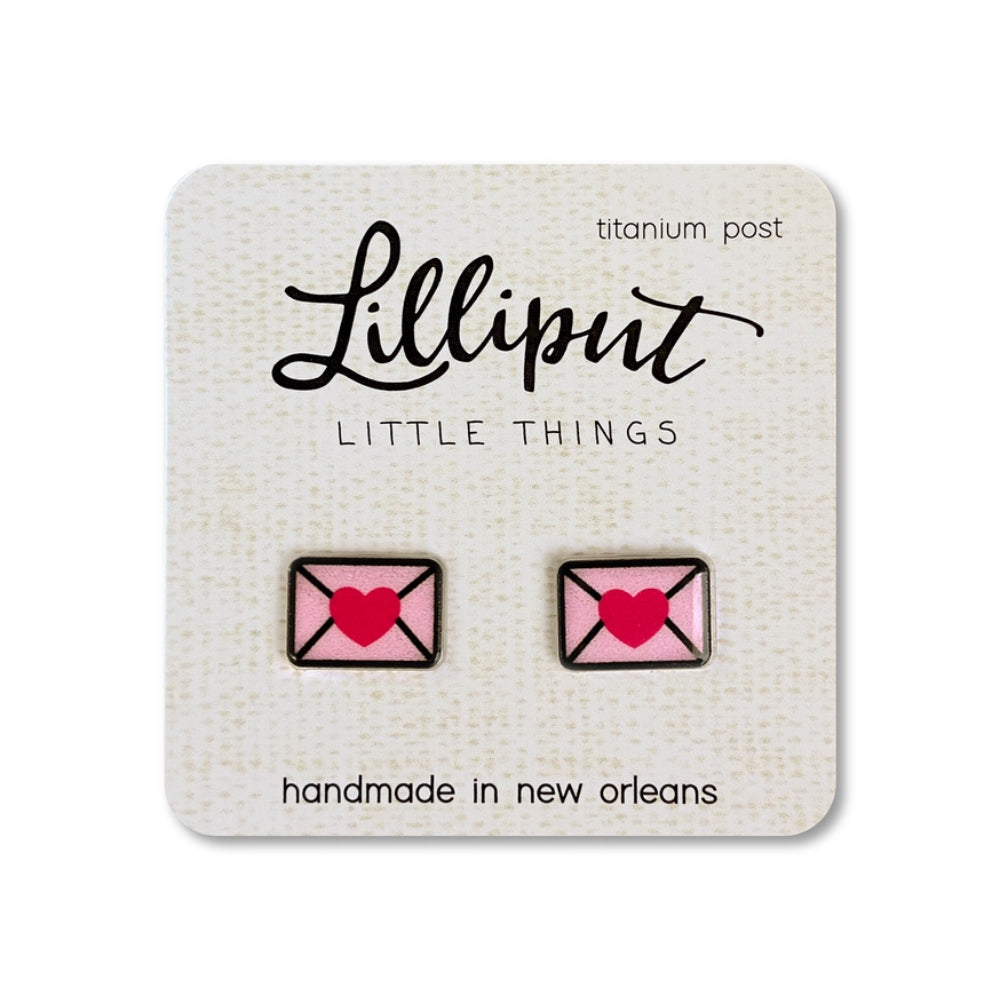 Lilliput Little Things Love Letter Earrings