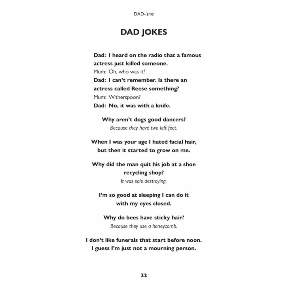 Dad-Isms Adult Humor Book