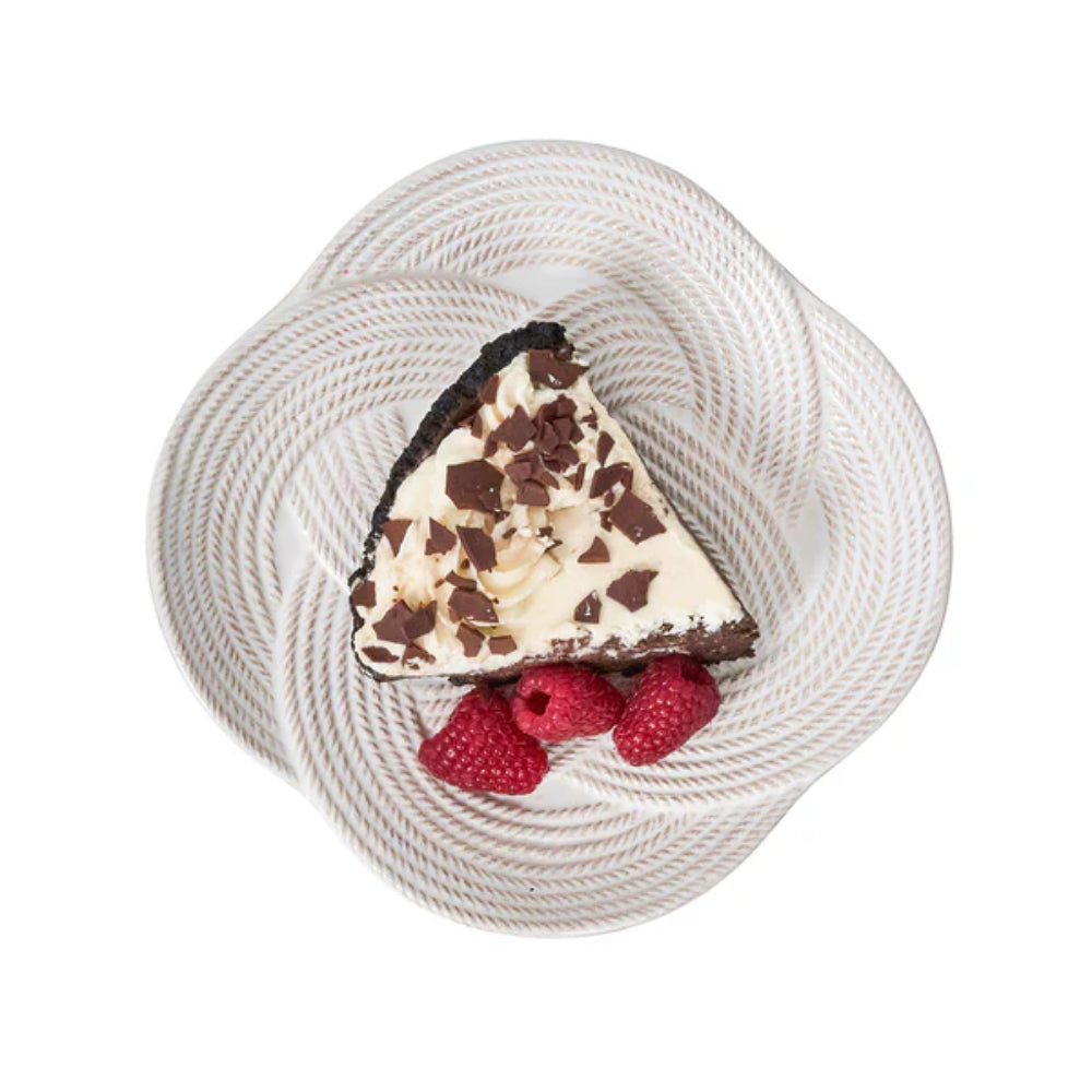 Juliska Le Panier Mystic Knot Dessert/Salad Plate - Whitewash
