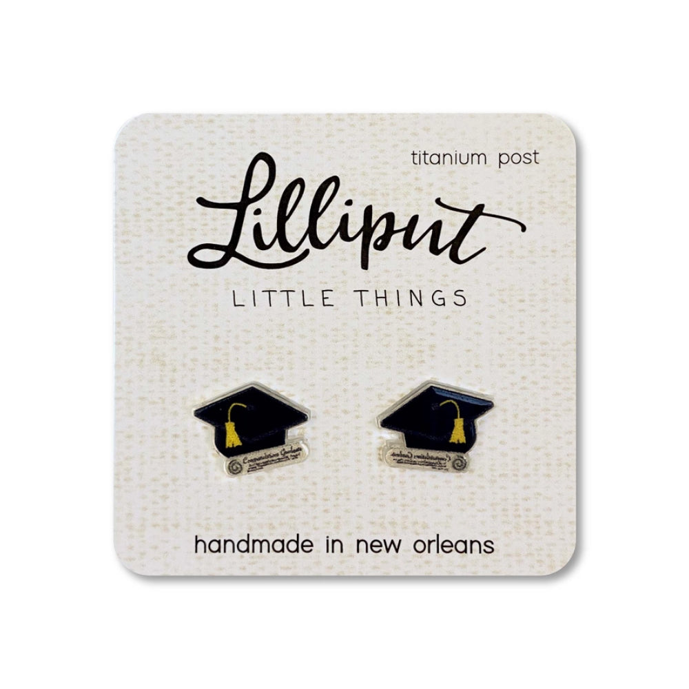 Lilliput Little Things Graduation Cap Earrings