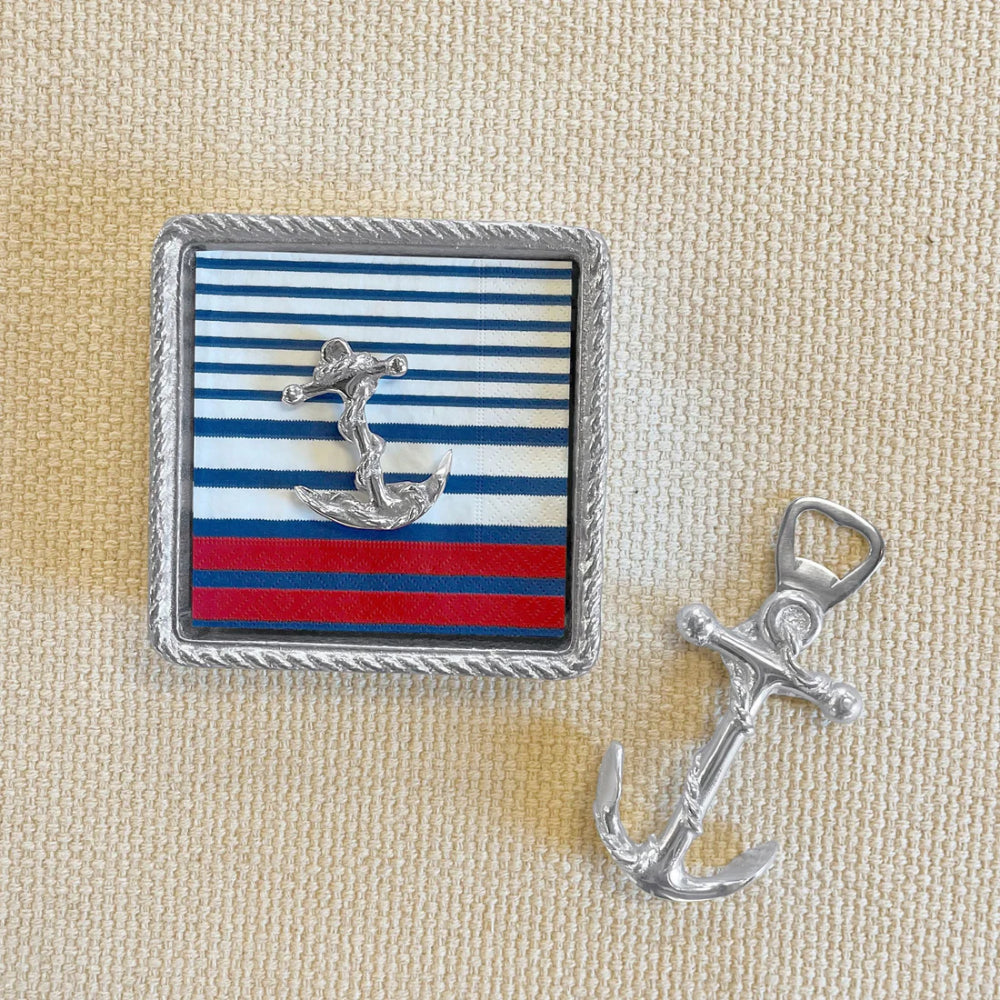 Mariposa Anchor Rope Napkin Box Set