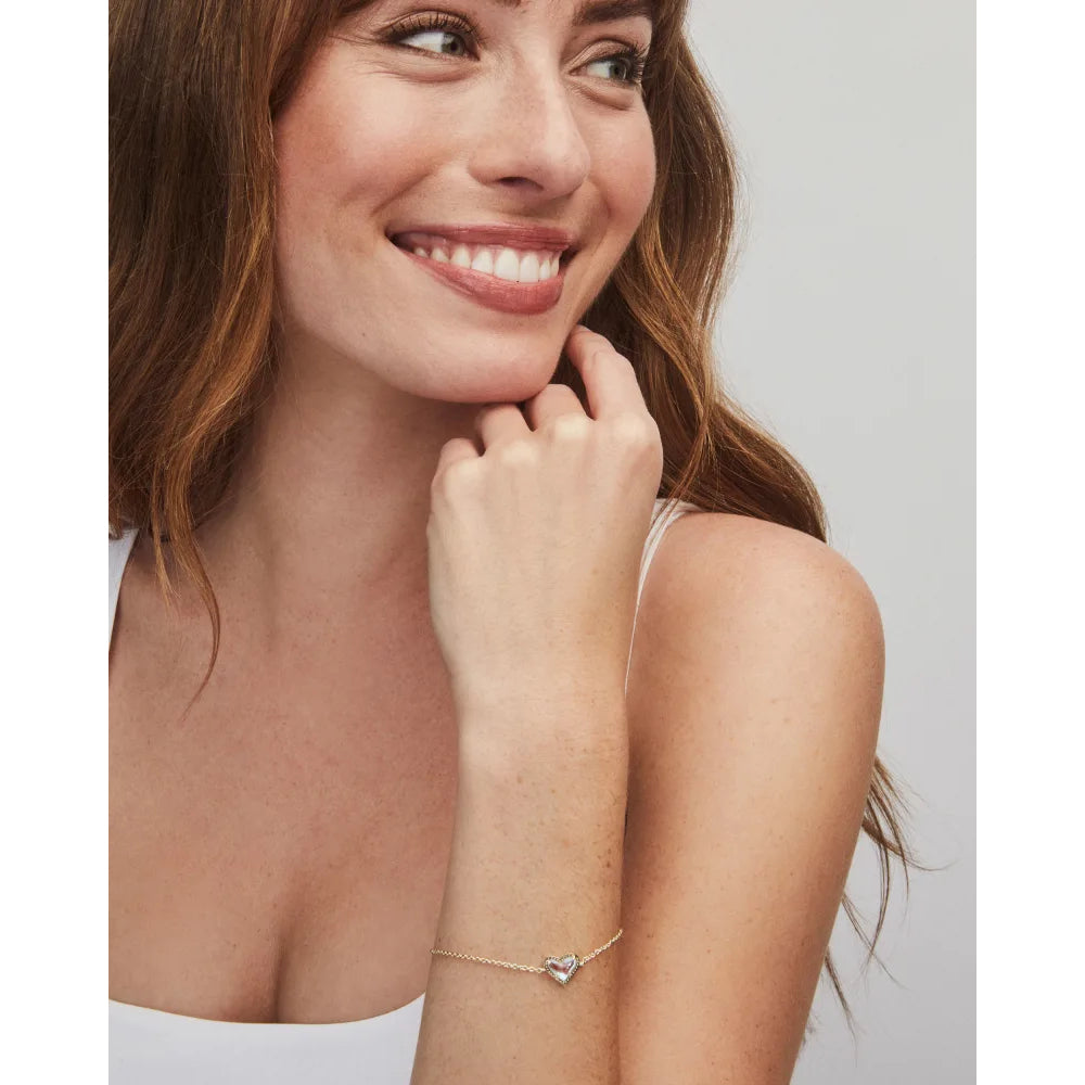 Kendra Scott Ari Heart Gold Chain Bracelet