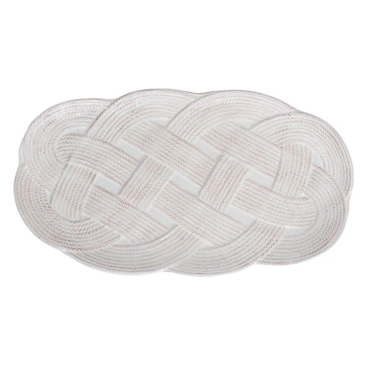 Juliska Le Panier Mystic Knot 15" Hostess Tray - Whitewash