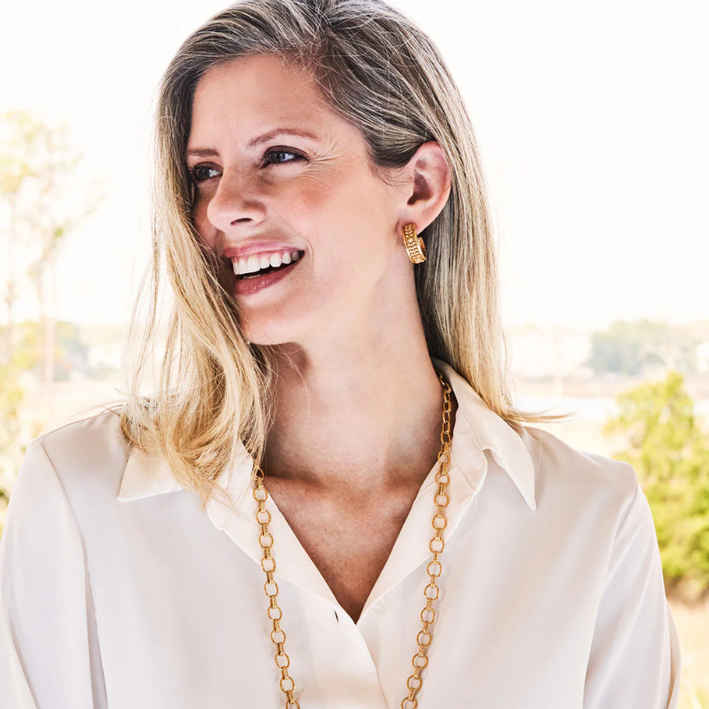 Capucine De Wulf Berry Vine Small Hoop Earrings - Gold