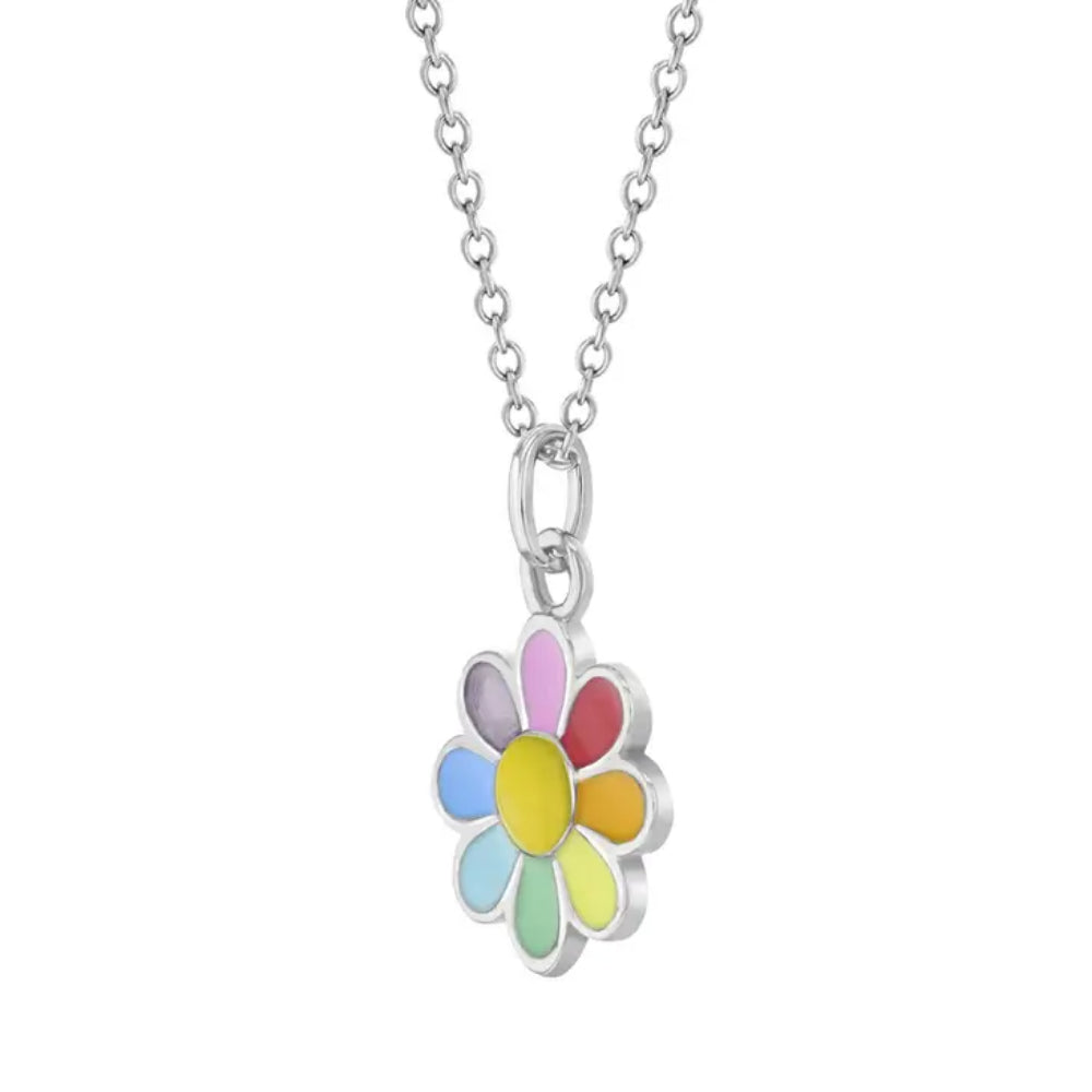 Children's Sterling Silver Flower Power Necklace