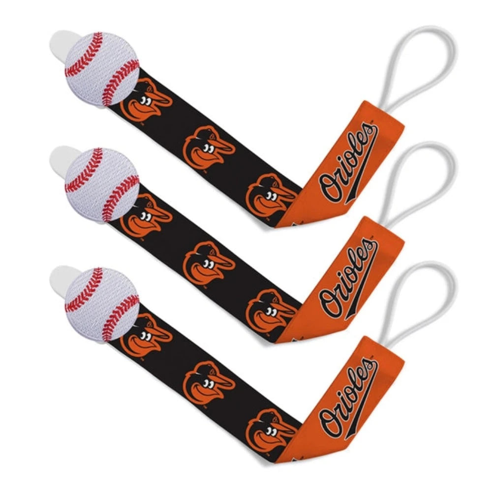 Masterpieces Puzzles Baltimore Orioles - Pacifier Clip 3-Pack