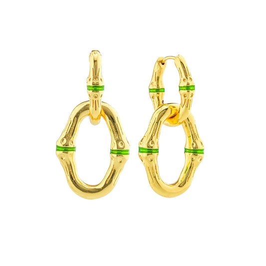 Capucine De Wulf Bangkok Bamboo Link Earrings