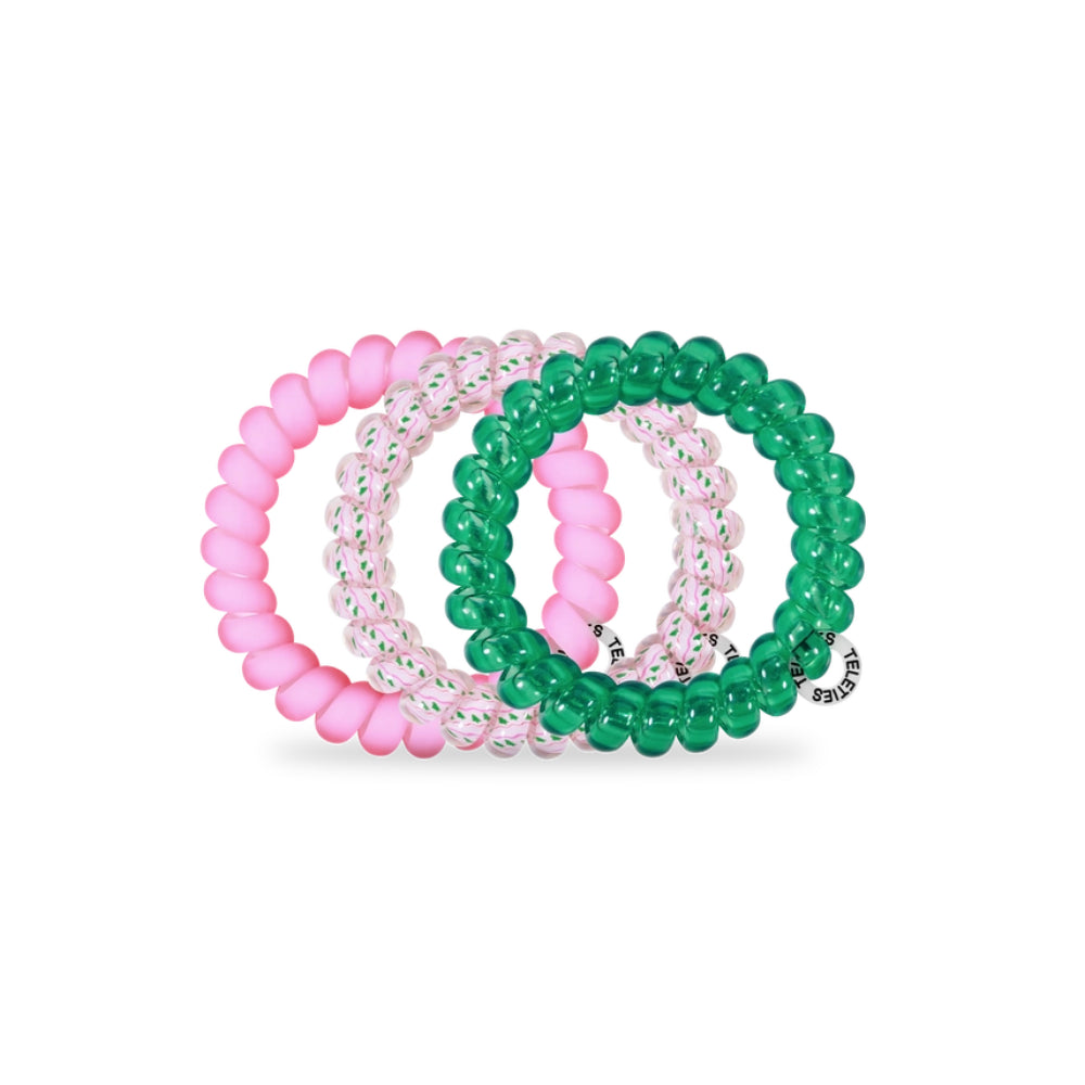 TELETIES Large Spiral Hair Coils Hair Ties - Holiday 2025