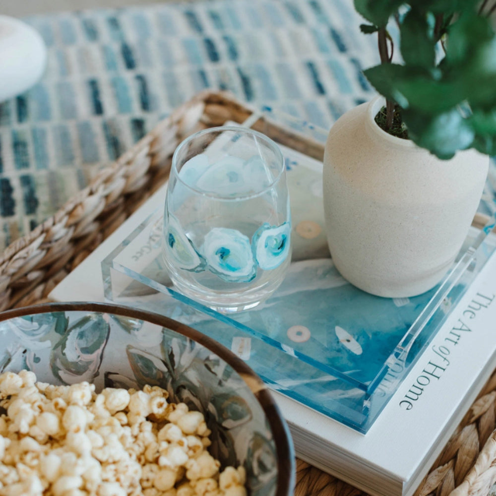 Kim Hovell Art Wine Glass - Ebb & Flow