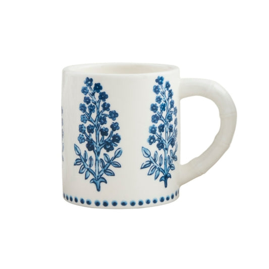 Mud Pie Block Print Mugs