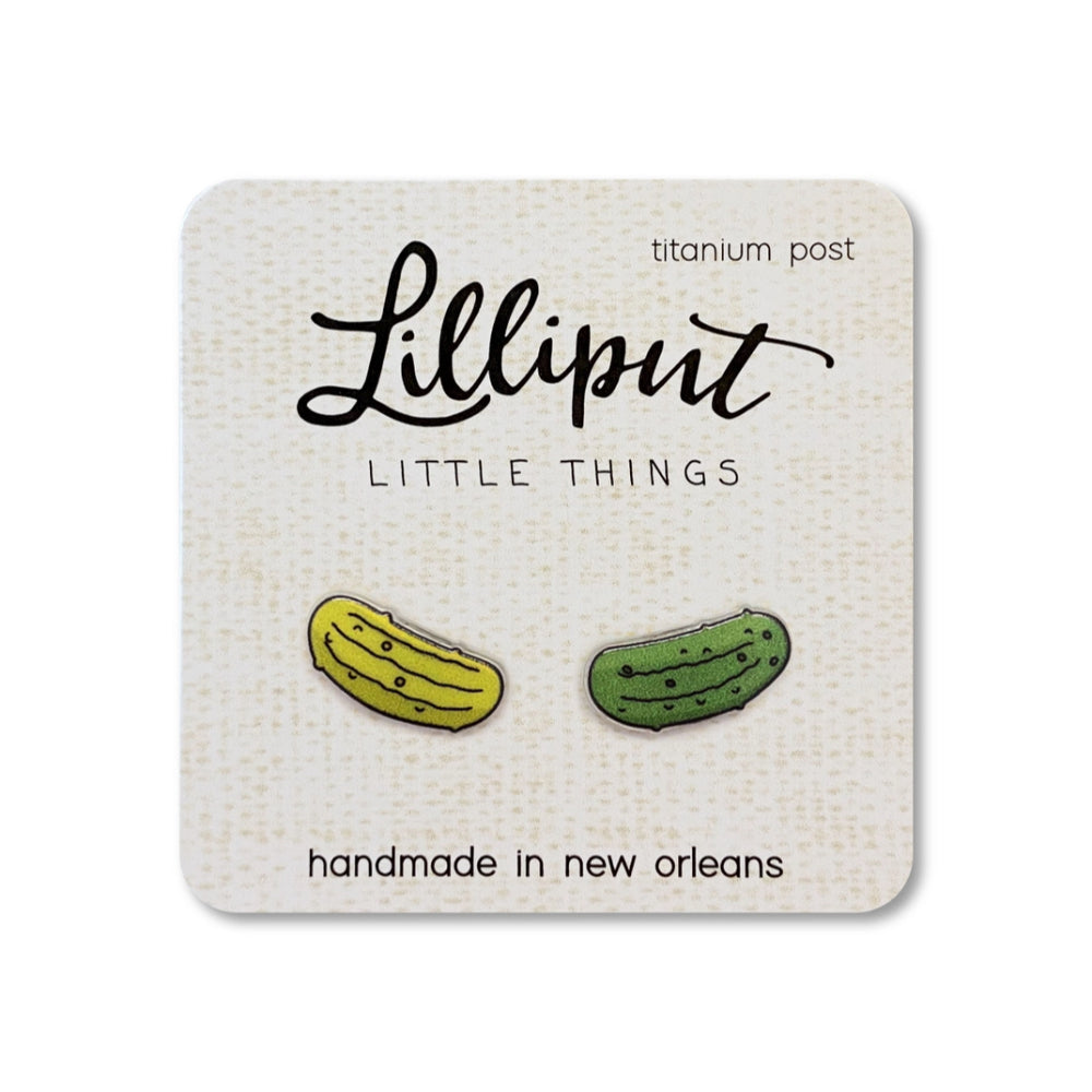 Lilliput Little Things Pickle Earrings