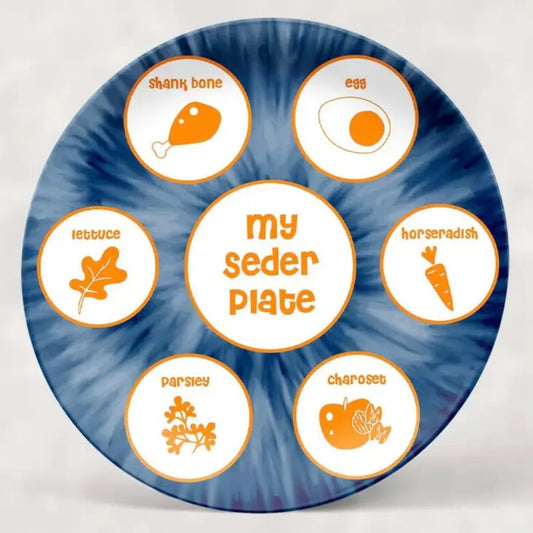 Tie Dye Kids Seder Plate