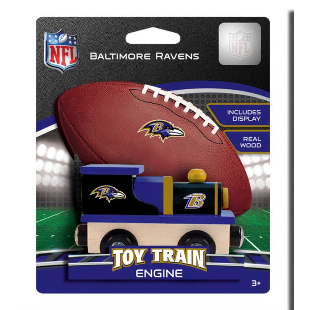 A Baltimore Ravens Toy Train Engine 