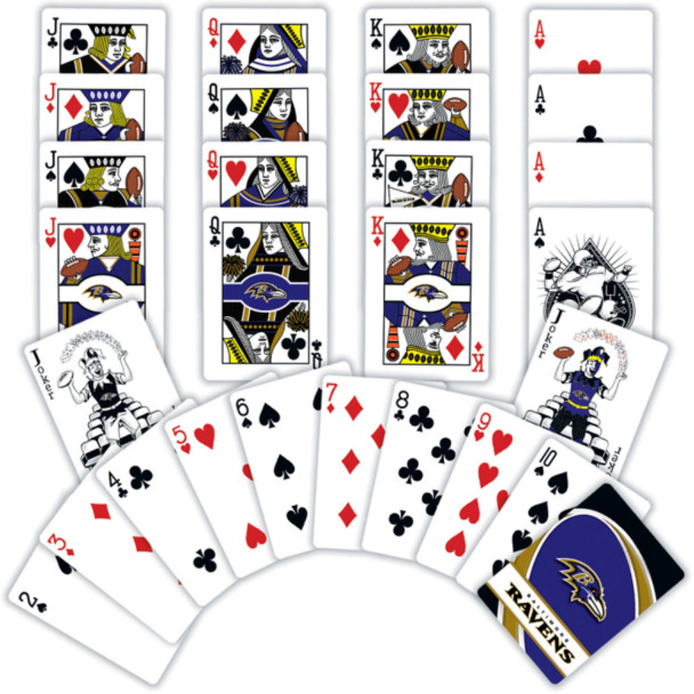 Masterpieces Puzzles NFL Baltimore Ravens Playing Cards-54 Card Deck